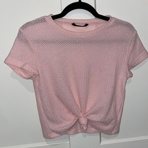 Pink Crop t shirt